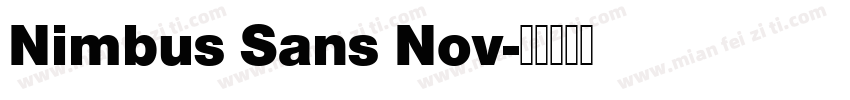 Nimbus Sans Nov字体转换